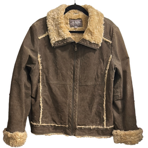 Wilsons Leather Brown Shearling Jacket